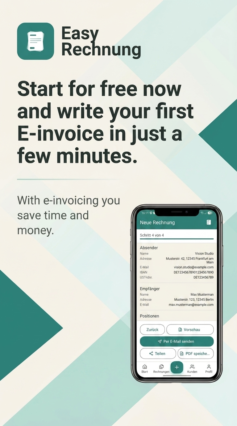 Easy Rechnung — quick-start CTA